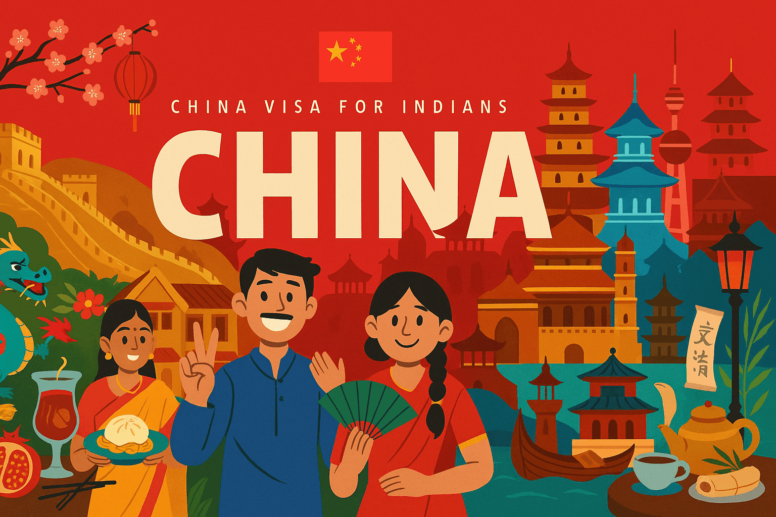 China tourist visa for indians