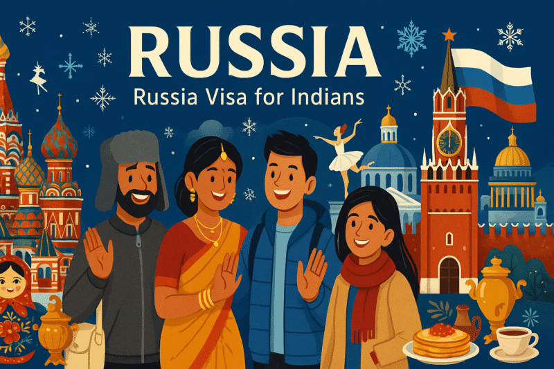Russia tourist visa for indians